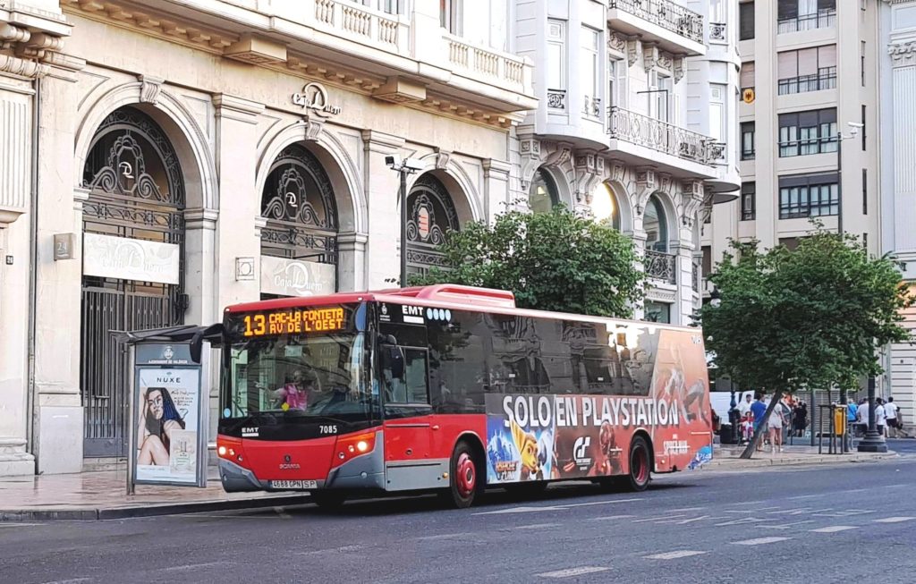 Las Fallas 2020. EMT buses – Diverted routes and new temporary bus stops, due to mascletá